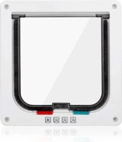 DOWO® - Kattenklep - Kattenluik - Kattenluikje - 4-weg Magneetsluiting Huisdierklep, Eenvoudige Installatie Kattendeur Huisdierendeur Aan De Muur, Houten Deur, Upvc Binnendeur, Baksteenwanden, Houten Deuren (M - Buitenmaat 19 X20 Cm) -Kattenbenodigdheden Winkel 1029x1200 1