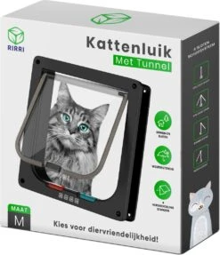 Rirri Kattenluik Met Tunnel - 4 Vergrendelingsstanden - Weersbestendig - Binnen En Buiten - Maat M - Zwart - 19 X 20 Cm 17 Rirri Kattenluik Met Tunnel - 4 Vergrendelingsstanden - Weersbestendig - Binnen En Buiten - Maat M - Zwart - 19 X 20 Cm -Kattenbenodigdheden Winkel 1031x1200 3