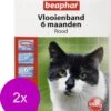 Beaphar Vlooienband 6 Maanden Kat 35 Cm - Anti Vlooienmiddel - 2 X Rood -Kattenbenodigdheden Winkel 1067x1200