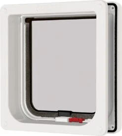 Cat Mate Kattenluik 234 Met Tweewegsluiting - Wit - 19,2 X 20cm -Kattenbenodigdheden Winkel 1075x1200 2