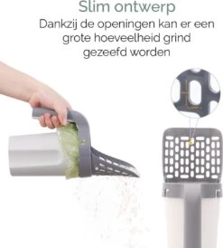 Fliksy Kattenbak Schep - Kattenbak Schepje Met Bakje - Kattenzakje - Katten - Haarverwijderaar - Kattenspeeltje -Kattenbenodigdheden Winkel 1081x1200 3