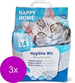 Happy Home White - Kattenbakvulling - 3 X 20 L -Kattenbenodigdheden Winkel 1083x1200