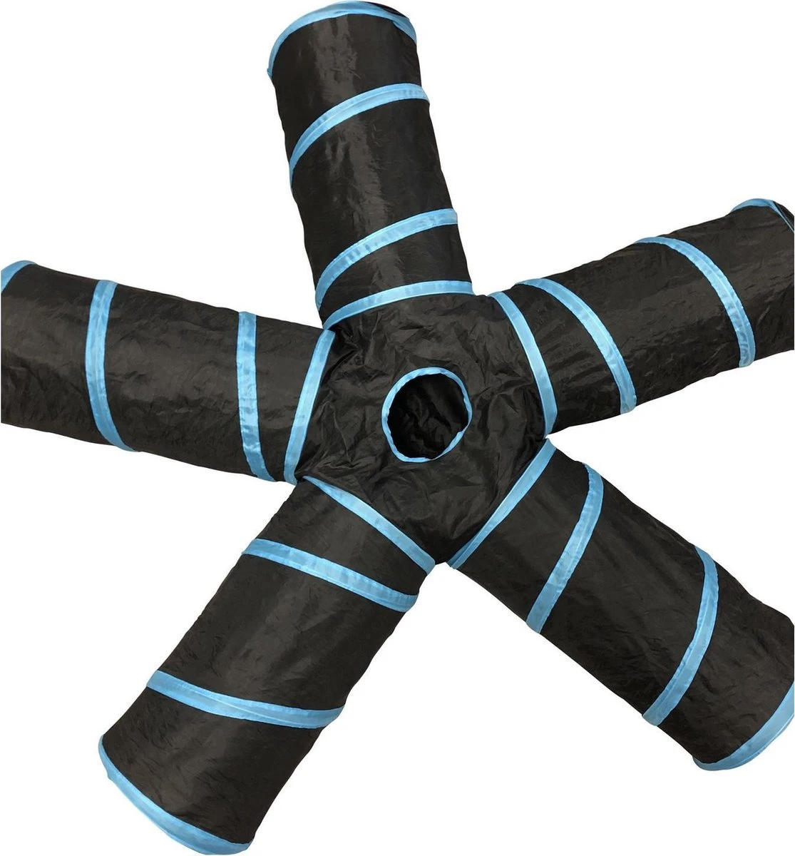 Adori Katten Tunnel 5 Gangen - Kattenspeelgoed - Ø25x50 Cm Zwart 6 Adori Katten Tunnel 5 Gangen - Kattenspeelgoed - Ø25x50 Cm Zwart - Afbeelding 4