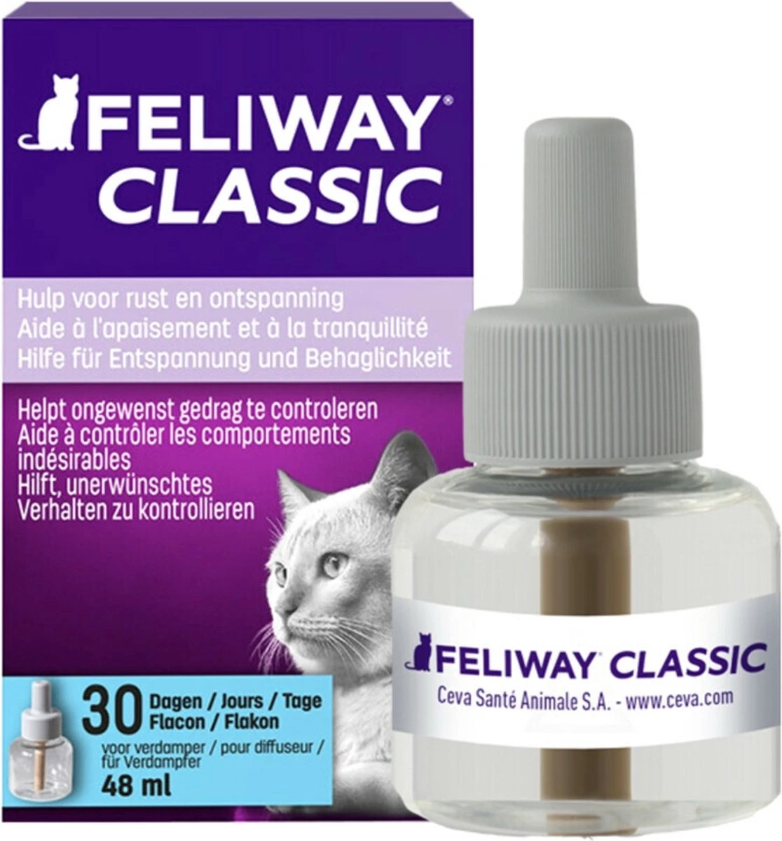 Feliway Classic - Navulling - 48 Ml - Anti-stress Kat