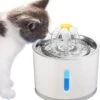 Merkloos Drinkfontein Voor Hond En Kat - RVS Waterbak - Dieren Drinkbak - Vers Water Fontein - Drinkfontein Katten- 3 Standen - 2.4 Liter - Incl. 1 Koolstoffilter -Kattenbenodigdheden Winkel 1123x1200