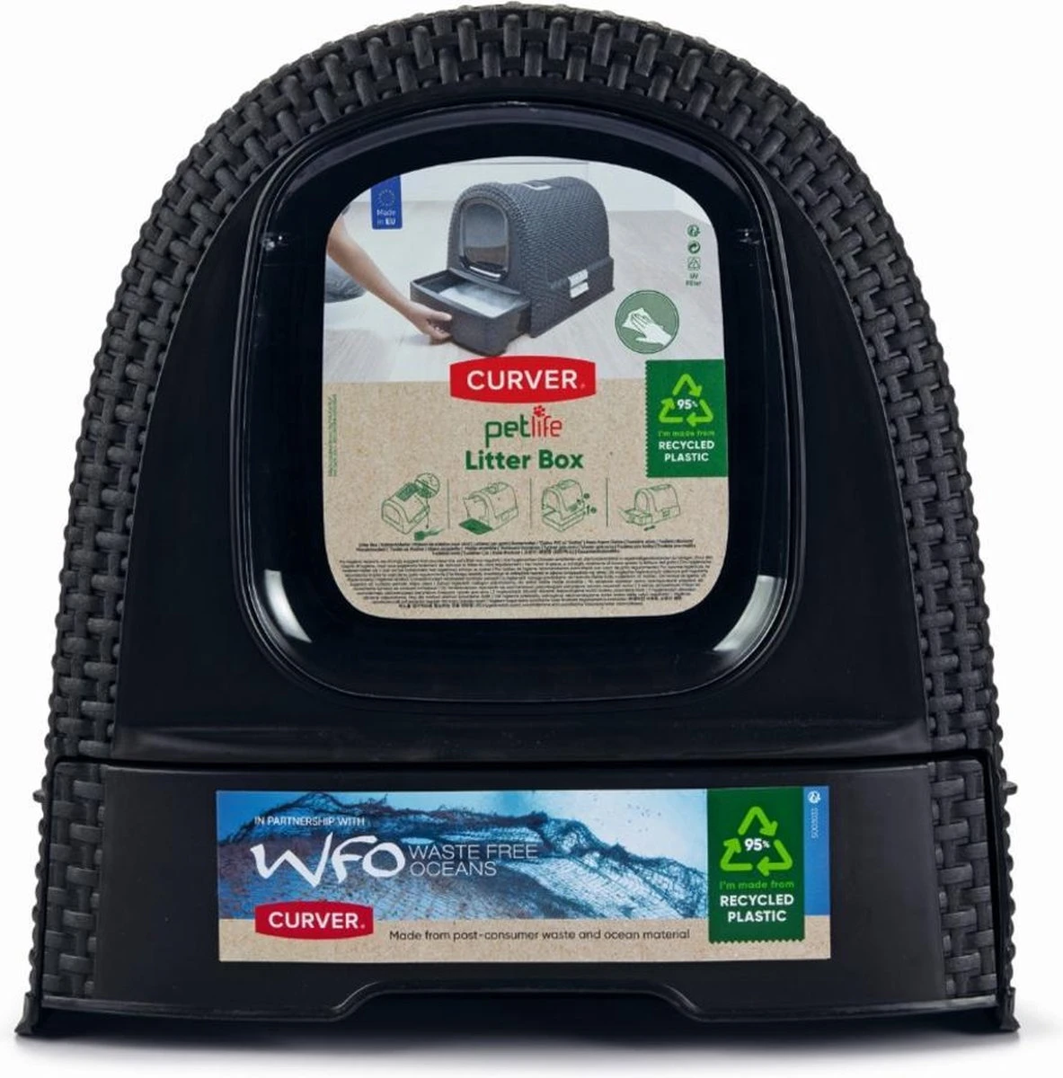 Curver Kattenbak - Antraciet - 51 X 38,5 X 39,5 Cm 10 Curver Kattenbak - Antraciet - 51 X 38,5 X 39,5 Cm - Afbeelding 8