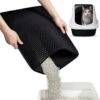 SIMU Lifestyle - Kattenbakmat - Grit Opvanger - Dubbele Laag - Waterdicht - Zwart - 50x40 Cm -Kattenbenodigdheden Winkel 1190x1200 10