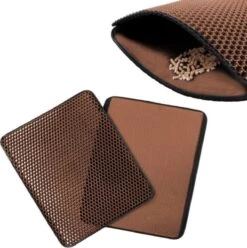 IGOODS - Kattenbakmat Met Filter - 45 X 60 - Waterdicht - Dubbele Laag - Bruin -Kattenbenodigdheden Winkel 1193x1200 8