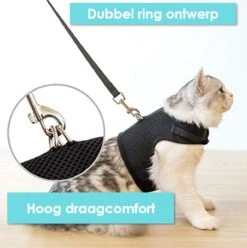 Kattentuigje Met Leiband Riem Kattenharnas Camouflage Maat M Kat & Kitten - Dieren Kattenriem - Cat Leash - Halsomvang 20 Tot 26cm - Borstomvang 30 Tot 34cm - Zootic® -Kattenbenodigdheden Winkel 1194x1200 5