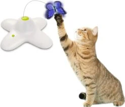 All For Paws - Interactive Flutterbug – Wit/Blauw - 1 Stuk -Kattenbenodigdheden Winkel 1200x1023 2