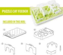 Cas & Lux Modulaire Puzzel Voederbak Voor Katten - Anti Schrokbak Kat - Inclusief 3 Verschillende Standen - Stijlvol Design - Voerpuzzel Kat - Slowfeeder - Kattenspeeltjes - Puzzel Kat - Anti Schrok -Kattenbenodigdheden Winkel 1200x1047 2