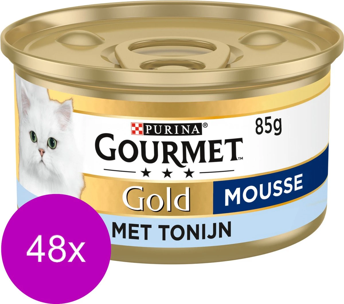 Gourmet Gold Mousse 85 G - Kattenvoer - 48 X Tonijn 5 Gourmet Gold Mousse 85 G - Kattenvoer - 48 X Tonijn - Afbeelding 3