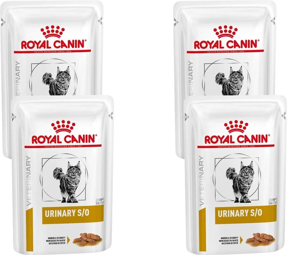 Royal Canin Veterinary Diet Urinary S/O Morsels Gravy Wet - Kattenvoer - 4 X 12x85 G 4 Royal Canin Veterinary Diet Urinary S/O Morsels Gravy Wet - Kattenvoer - 4 X 12x85 G - Afbeelding 2