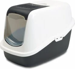 Savic Kattenbak Nestor - Kattenbak - Zwart/Wit - 56 X 39 X 38,5 -Kattenbenodigdheden Winkel 1200x1106 1