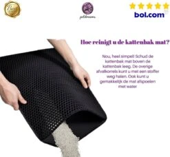Professionele Kattenbakmat + Cadeau – Schoonloopmat Kattenbak – Katten Grit Opvanger – Dubbele Waterdichte Laag – Uitloopmat Kattenbak – Kattenverzorging – Kattenbak Accessoires - Gritmat – Kat Benodigdheden -Kattenbenodigdheden Winkel 1200x1107 1