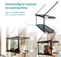 Raamhangmat - Dubbellaags - Met Zuignappen - 20kg Draag Gewicht - Kattenhangmat - Hangmat Kat - Kattenbed - Kattenkussen - Kattenbank - Kattenmand - Raam - Kattenhangmat Raam - Zwart - Radiator 12 Raamhangmat - Dubbellaags - Met Zuignappen - 20kg Draag Gewicht - Kattenhangmat - Hangmat Kat - Kattenbed - Kattenkussen - Kattenbank - Kattenmand - Raam - Kattenhangmat Raam - Zwart - Radiator -Kattenbenodigdheden Winkel 1200x1115 4
