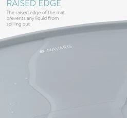 Navaris Siliconen Voederbakmat Voor Katten - Waterdichte Anti-slip Mat Voor Voerbak En Waterbak - 50x32 Cm - In Grijs Kattendesign -Kattenbenodigdheden Winkel 1200x1123 2