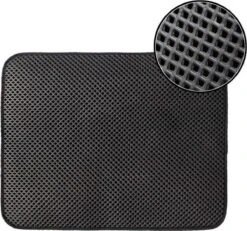 Merkloos Kattenbakmat - Grit Opvanger - 45 X 60 - Waterdicht - Kattenmat Met Filter - Kattenbak Accessoires - Kat Benodigheden - Cat Litter Mat - Dubbele Laag -Kattenbenodigdheden Winkel 1200x1124 3