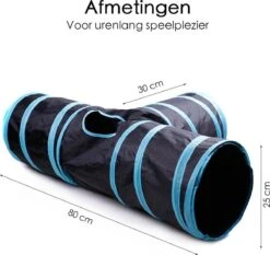Merkloos Kattentunnel - Opvouwbaar - 3 Gangen - Voor Binnen En Buiten -Kattenbenodigdheden Winkel 1200x1130 1