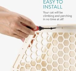Navaris Katten Klimwand 4-delige Set - Katten Klimmuur Voor Binnenshuis - Kattenmeubel Met Wandmontage - Met Drie Plankjes Voor Meer Klimplezier -Kattenbenodigdheden Winkel 1200x1132 2