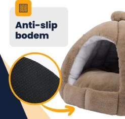 MIRO Katten Huis - Kattenhuizen - Kattenhok - Kattenmand - Dierenhuis - Extra Zacht - Bruin 16 MIRO Katten Huis - Kattenhuizen - Kattenhok - Kattenmand - Dierenhuis - Extra Zacht - Bruin -Kattenbenodigdheden Winkel 1200x1140 5