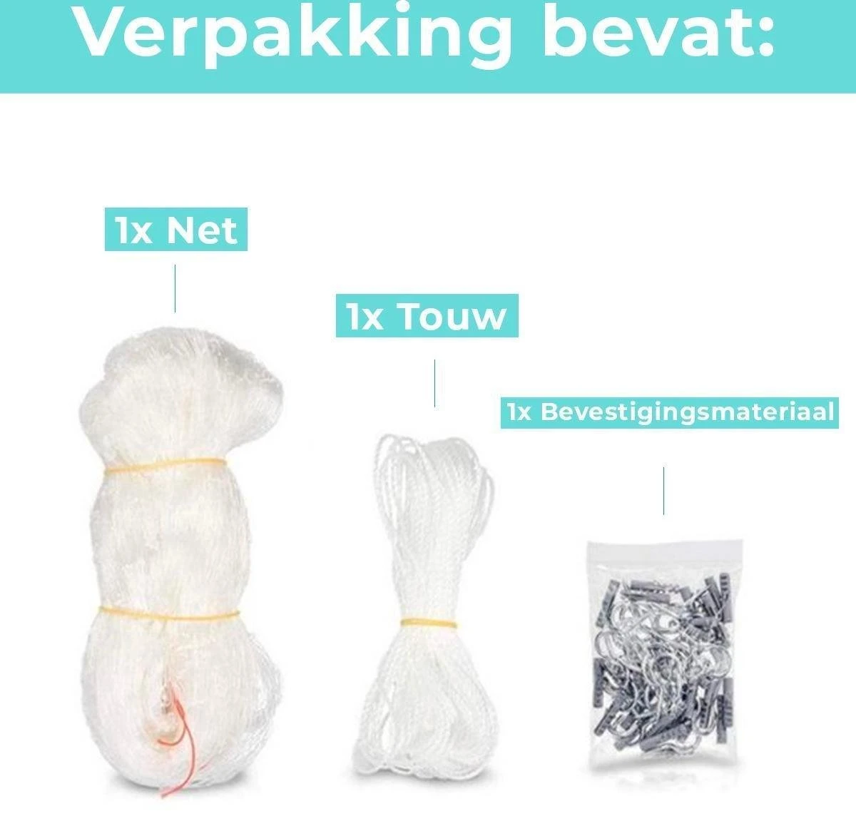 Kattennet Premium - 300 X 400 CM - Kattennet Voor Balkon - Transparant - Balkon Net - Makkelijk Te Monteren 9 Kattennet Premium - 300 X 400 CM - Kattennet Voor Balkon - Transparant - Balkon Net - Makkelijk Te Monteren - Afbeelding 7