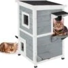 Relaxdays Kattenhuis Buiten - Groot Kattenhok Binnen - Hoog Kattenmeubel Grijs Hout - Tuin 2 Relaxdays Kattenhuis Buiten - Groot Kattenhok Binnen - Hoog Kattenmeubel Grijs Hout - Tuin -Kattenbenodigdheden Winkel 1200x1158 5