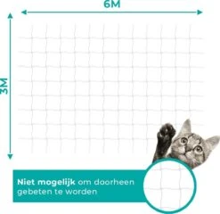 Kattennet Premium - 600 X 300 CM - Kattennet Voor Balkon - Transparant - Balkon Net - Makkelijk Te Monteren 16 Kattennet Premium - 600 X 300 CM - Kattennet Voor Balkon - Transparant - Balkon Net - Makkelijk Te Monteren -Kattenbenodigdheden Winkel 1200x1166 1