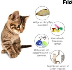Filo Kattenspeelgoed Set 30 Stuks - Kattenspeeltje Kattentunnel - Kattenhengel - Kattenveertjes - Vis Met Kattenkruid - Kattenspeeltjes Intelligentie Kitten - Interactief Speelgoed Katten - Poezen Speeltjes -Kattenbenodigdheden Winkel 1200x1167 2