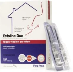 Flea Free Ectoline Duo Kat - Tegen Vlooien En Teken - 2 Pipetten -Kattenbenodigdheden Winkel 1200x1169