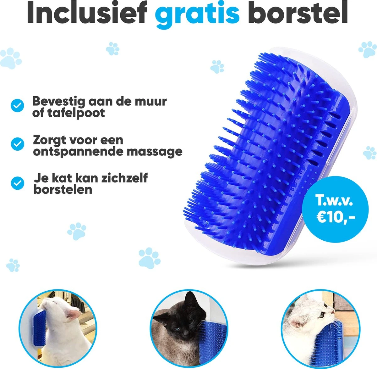 BFreshPets Kattenluik + Massageborstel - Met Tunnel - 4 Vergrendelingsstanden - Weersbestendig - Maat L - Zwart - 27 X 24 Cm 6 BFreshPets Kattenluik + Massageborstel - Met Tunnel - 4 Vergrendelingsstanden - Weersbestendig - Maat L - Zwart - 27 X 24 Cm - Afbeelding 4
