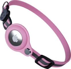 CuraCanin - AirTag Kat - Kattenhalsband - AirTag Apple Houder - Roze - Reflecterend - Verstelbaar - GPS Tracker - Kattenriem -Kattenbenodigdheden Winkel 1200x1178