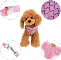 Merkloos Kattentuigje Met Looplijn - Kattenharnas - Kittentuigje - Kattenriem Met Looplijn - Kitten Tuigje Verstelbaar - Roze - Ixen -Kattenbenodigdheden Winkel 1200x1185 1