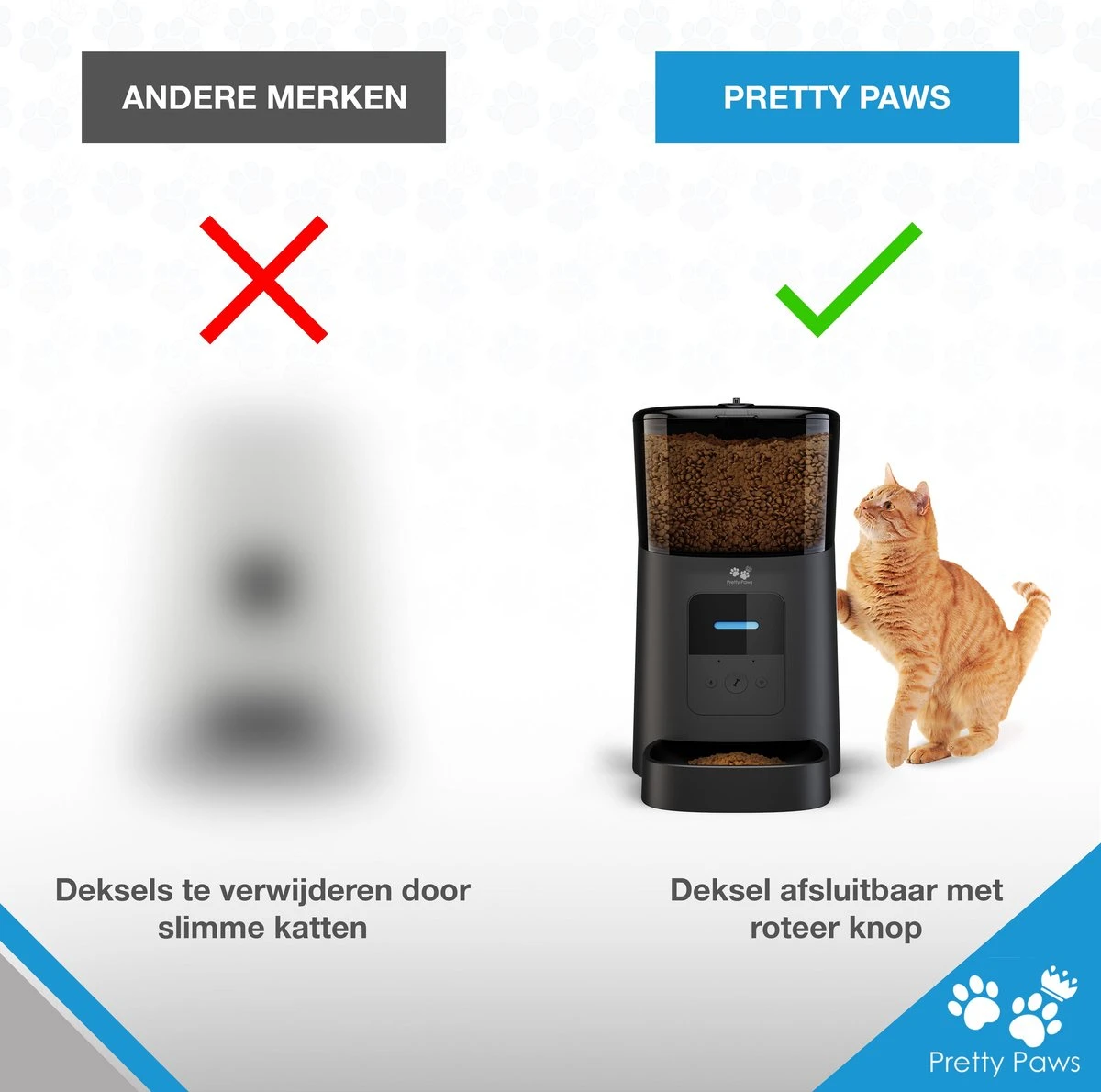 Pretty Paws PP005 Wifi Voerautomaat Zwart - Automatische Voerbak - Slimme Voerautomaat Met App - Instelbaar Voedingsschema - WIFI 6 Pretty Paws PP005 Wifi Voerautomaat Zwart - Automatische Voerbak - Slimme Voerautomaat Met App - Instelbaar Voedingsschema - WIFI - Afbeelding 4