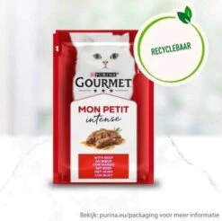 Gourmet Mon Petit Intense - Kattenvoer Natvoer - Vlees - 24 X 50 Gr -Kattenbenodigdheden Winkel 1200x1195 9