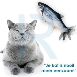 RealN Elektrische Speelvis Clownvis Inclusief Catnip Zakje – Kattenspeeltjes - Kattenspeelgoed – Krachtige Batterij – Bewegende Vis – Leukste Kattenspeeltje Goudvis – Kat Actiever Maken – 30 Cm – Speelvis Katten – Wasbaar – Oplaadbaar – Blauw/Wit -Kattenbenodigdheden Winkel 1200x1198 8
