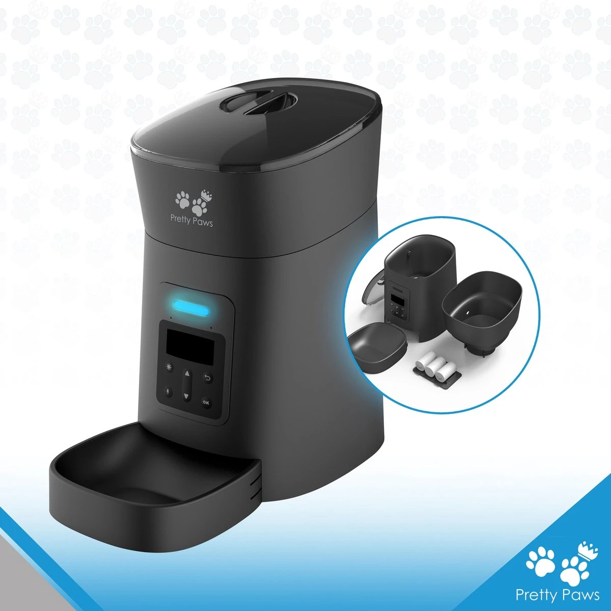 Pretty Paws PP002 Professionele Automatische Voerbak - Instelbaar Voedingsschema - Voerautomaat - Voerbak Kat Automatisch 10 Pretty Paws PP002 Professionele Automatische Voerbak - Instelbaar Voedingsschema - Voerautomaat - Voerbak Kat Automatisch - Afbeelding 8