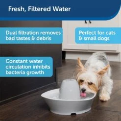 PetSafe® Streamside Ceramic Pet Fountain - Keramische Drinkfontein Voor Katten En Kleine Honden - Water Borrelt Zacht Over De Toren - Door Het Design Van Alle Kanten Bereikbaar - 1,8 Liter - PetSafe Streamside -Kattenbenodigdheden Winkel 1200x1200 107