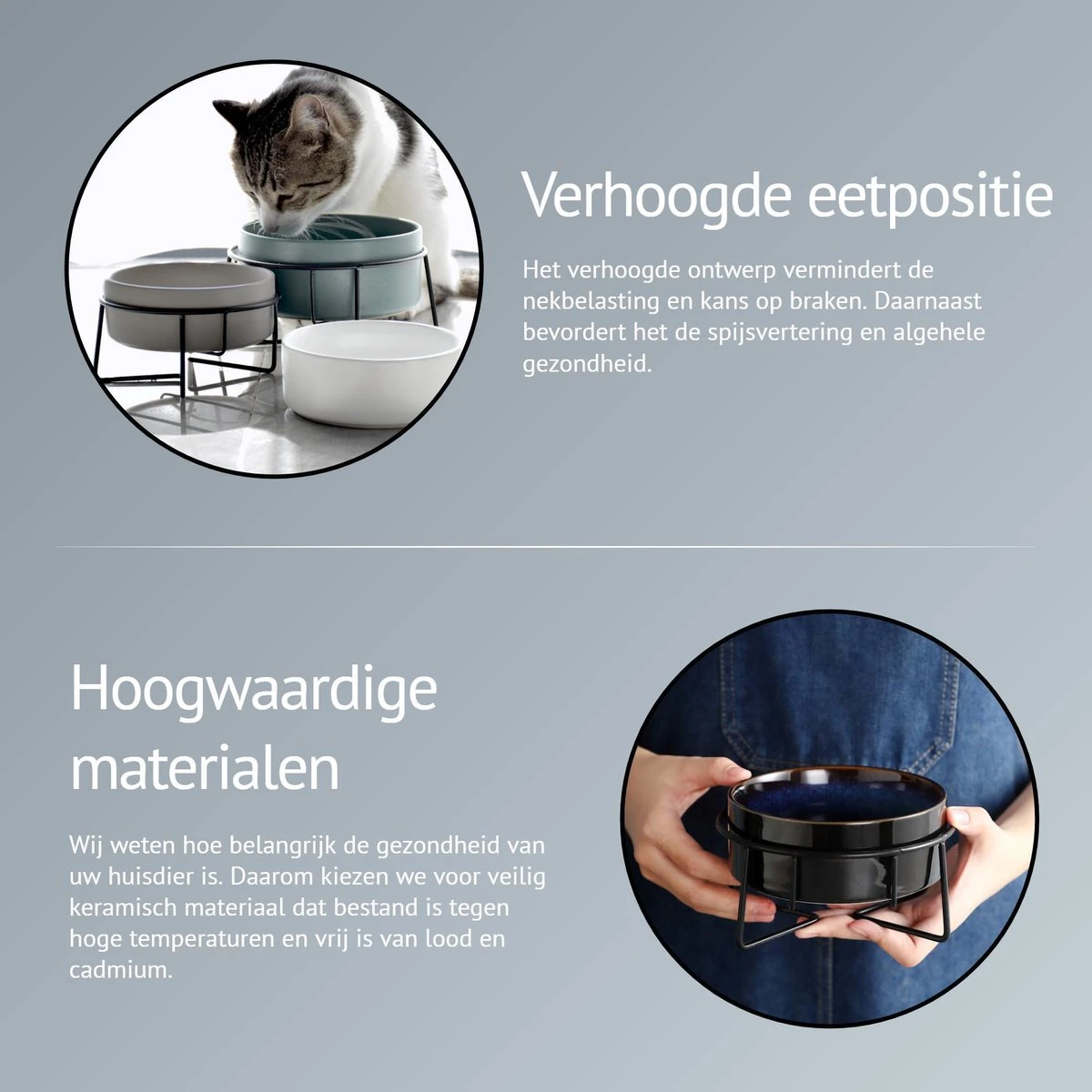 GIZMO 2x Voerbak Kat - 400 Ml - Groen - Keramische Drink- & Voerbakken Met Standaard - 13 Cm - 2 Stuks 6 GIZMO 2x Voerbak Kat - 400 Ml - Groen - Keramische Drink- & Voerbakken Met Standaard - 13 Cm - 2 Stuks - Afbeelding 4