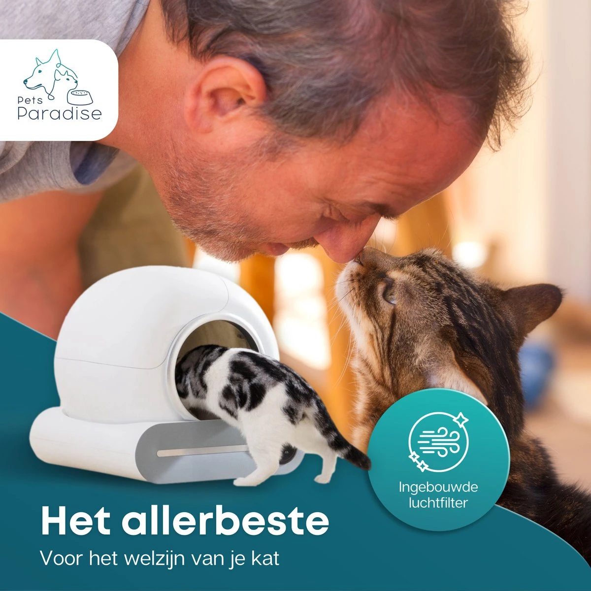Pets Paradise - Zelfreinigende Kattenbak - Automatische - Elektrische - Scoopfree - Robot Kattenbak - 35dB 6 Pets Paradise - Zelfreinigende Kattenbak - Automatische - Elektrische - Scoopfree - Robot Kattenbak - 35dB - Afbeelding 4