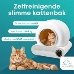 Pets Paradise - Zelfreinigende Kattenbak - Automatische - Elektrische - Scoopfree - Robot Kattenbak - 35dB 17 Pets Paradise - Zelfreinigende Kattenbak - Automatische - Elektrische - Scoopfree - Robot Kattenbak - 35dB -Kattenbenodigdheden Winkel 1200x1200 197