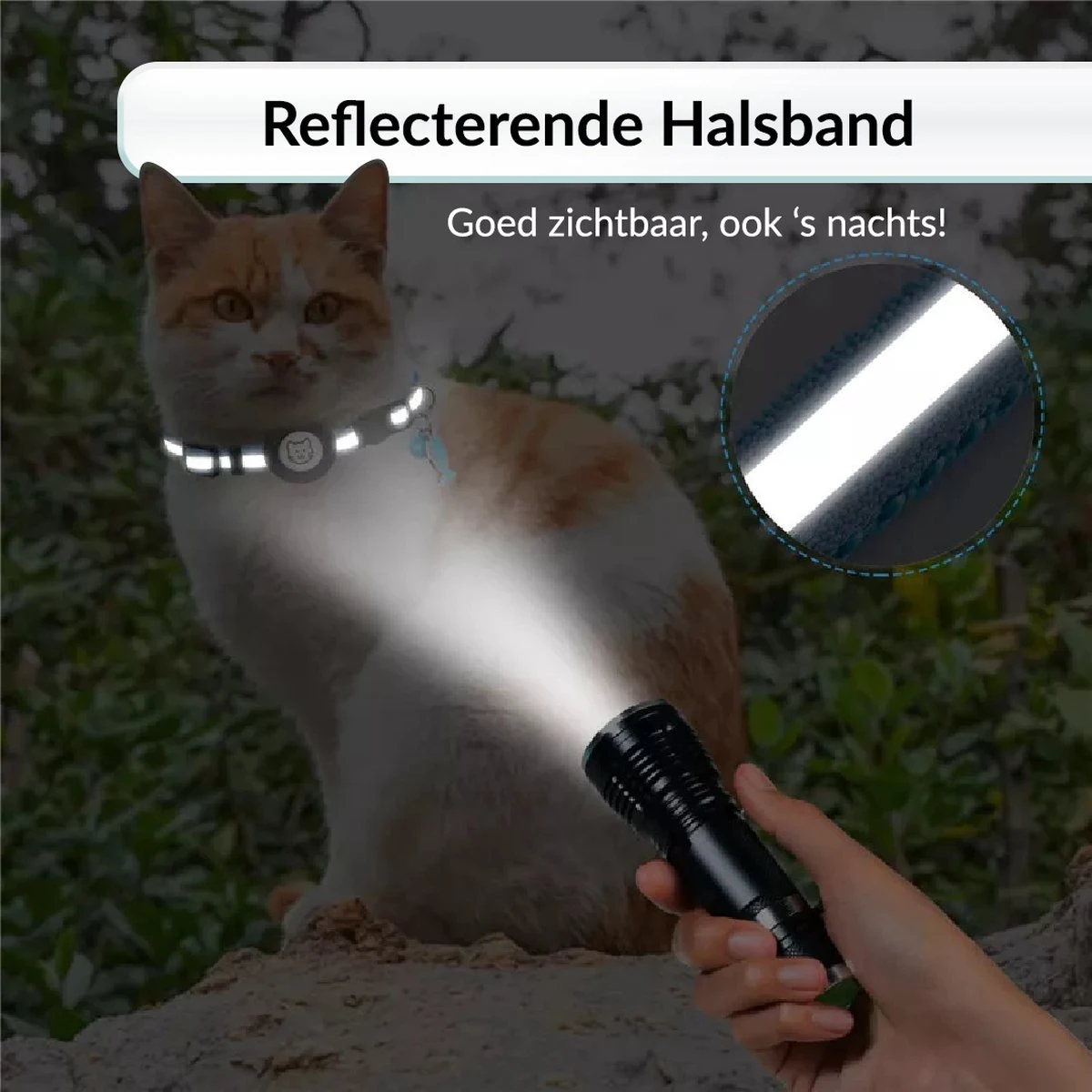 BJØRK Kattenhalsband Airtag - Reflecterend - Zwart - Verstelbaar - 20 Tot 30 Cm - Tracker- GPS - Geschikt Voor Apple AirTag - Kattenriem - Katten Accessoire - Halsband Kat Airtag 4 BJØRK Kattenhalsband Airtag - Reflecterend - Zwart - Verstelbaar - 20 Tot 30 Cm - Tracker- GPS - Geschikt Voor Apple AirTag - Kattenriem - Katten Accessoire - Halsband Kat Airtag - Afbeelding 2