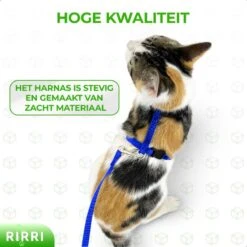 Rirri Kattenharnas Met Looplijn - Kattentuigje Met Looplijn Hoogwaardige Kwaliteit - Blauw -Kattenbenodigdheden Winkel 1200x1200 376