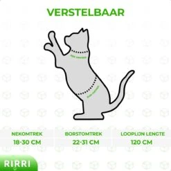 Rirri Kattenharnas Met Looplijn - Kattentuigje Met Looplijn Hoogwaardige Kwaliteit - Rood -Kattenbenodigdheden Winkel 1200x1200 398