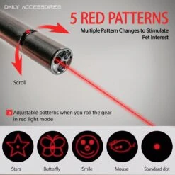 Merkloos Laserpen - Daily Accessoires - USB Oplaadbaar - Kattenspeeltjes - Laserlampje - 7 Verschillende Standen - RVS Zilver - Zaklamp - UV Lamp – Kattenspeelgoed -Kattenbenodigdheden Winkel 1200x1200 502