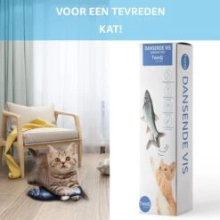 TwinQ Dansende Vis - Bewegende Vis Met Kattenkruid - Kattenspeeltjes - USB Oplaadbaar - Speelgoed Voor Katten - Incl. Kattenlampje -Kattenbenodigdheden Winkel 1200x1200 526