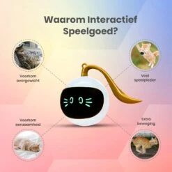 Otiume Slimme Katten Speeltje - Interactieve Zelf Rollende Bal Voor Katten - Kattenspeeltjes -Speelgoed Voor Dieren - USB Oplaadbaar -Kattenbenodigdheden Winkel 1200x1200 539