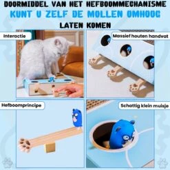 Sla De Mol Kattenspeeltje - Katten Speelgoed - Kattenspeelgoed - Kattenspeeltjes - Kattenspeeltjes Intelligentie - Kattenspeelgoed Intelligentie -Kattenbenodigdheden Winkel 1200x1200 583