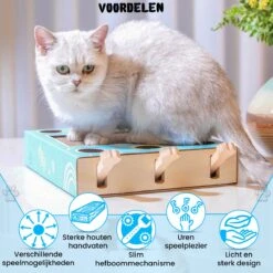 Sla De Mol Kattenspeeltje - Katten Speelgoed - Kattenspeelgoed - Kattenspeeltjes - Kattenspeeltjes Intelligentie - Kattenspeelgoed Intelligentie -Kattenbenodigdheden Winkel 1200x1200 587