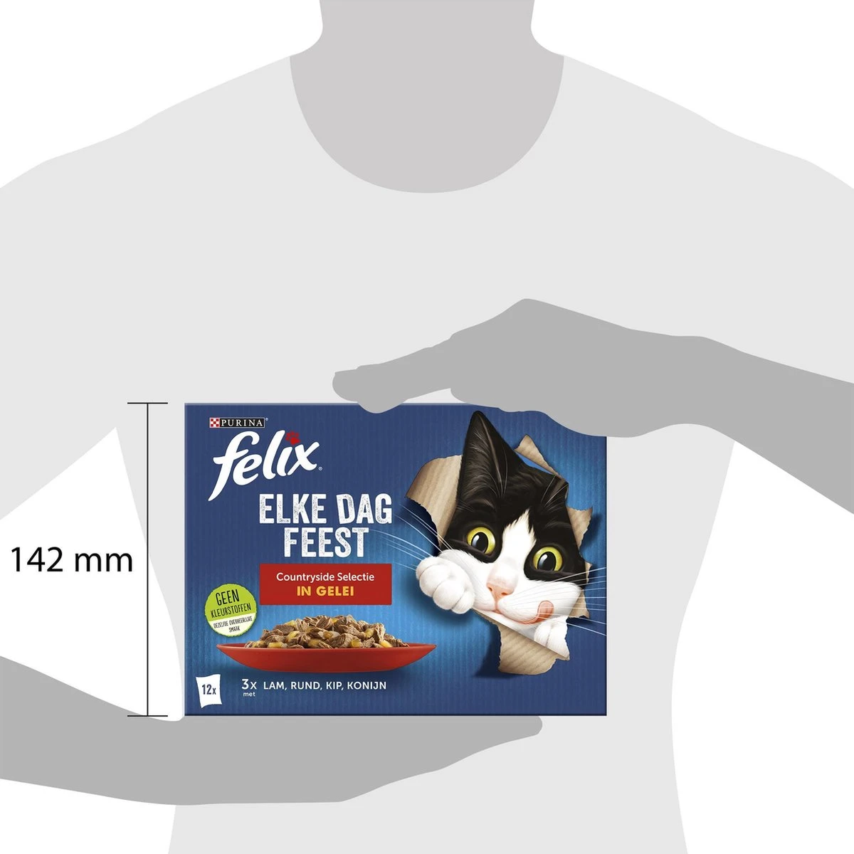 Felix Elke Dag Feest Countryside Selectie In Gelei - Katten Natvoer - 4x12x85 Gr 5 Felix Elke Dag Feest Countryside Selectie In Gelei - Katten Natvoer - 4x12x85 Gr - Afbeelding 3